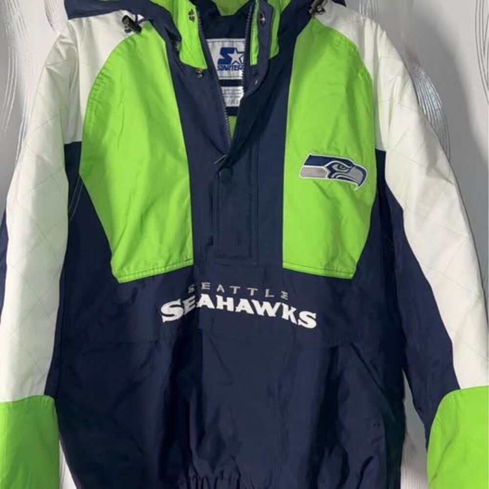 Vintage Starter Seattle Seahawks Vintage Puffer Jacket - Picture 3 of 4